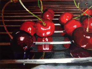 Cherries on the sink