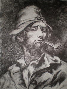 copy of Courbet's selfportrait