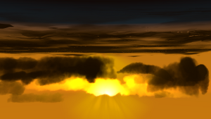 nuvole al tramonto